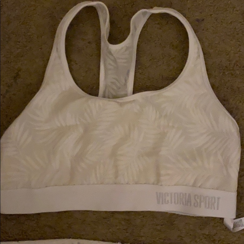 White sports bra